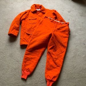 Vintage Woolrich coat and pants set